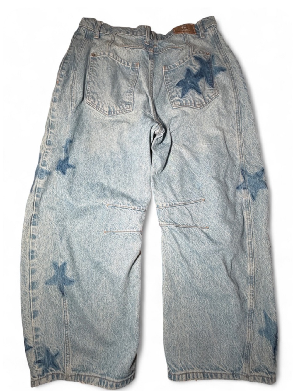 Free People We The Free Good Luck Star Barrel Jeans 29 - Picture 5 of 6